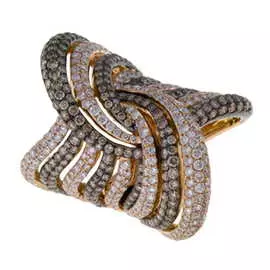 Золотое кольцо c бриллиантами