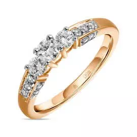 Золотое кольцо c бриллиантами