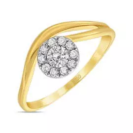 Золотое кольцо c бриллиантами