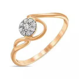 Золотое кольцо c бриллиантами