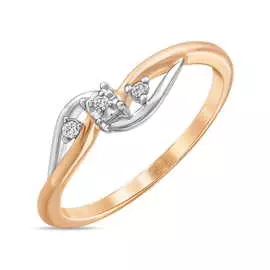 Золотое кольцо c бриллиантами