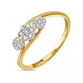 Золотое кольцо c бриллиантами