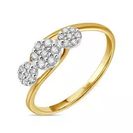 Золотое кольцо c бриллиантами