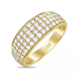 Золотое кольцо c бриллиантами