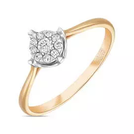 Золотое кольцо c бриллиантами