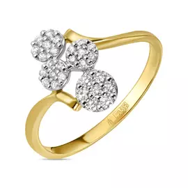 Золотое кольцо c бриллиантами