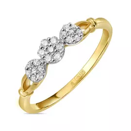 Золотое кольцо c бриллиантами