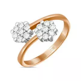 Золотое кольцо c бриллиантами