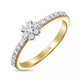 Золотое кольцо c бриллиантами