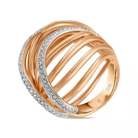 Золотое кольцо c бриллиантами