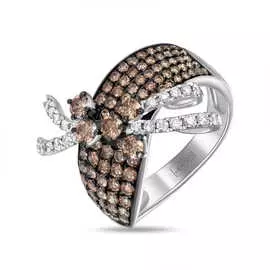 Золотое кольцо c бриллиантами