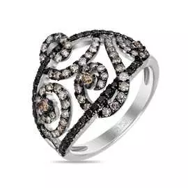 Золотое кольцо c бриллиантами