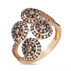 Золотое кольцо c бриллиантами