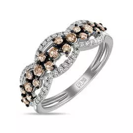 Золотое кольцо c бриллиантами