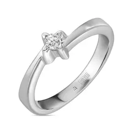 Золотое кольцо c бриллиантом