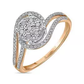 Золотое кольцо c бриллиантами