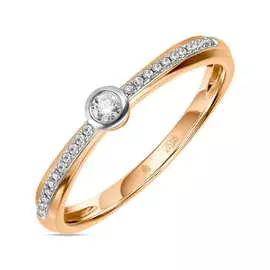 Золотое кольцо c бриллиантами