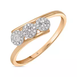 Золотое кольцо c бриллиантами