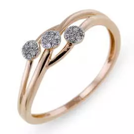 Золотое кольцо c бриллиантами