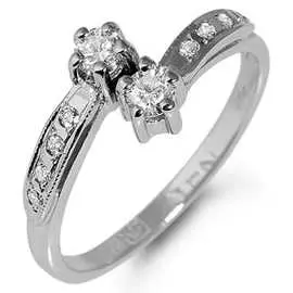 Золотое кольцо c бриллиантами