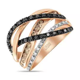 Золотое кольцо c бриллиантами