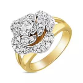 Золотое кольцо c бриллиантами