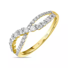 Золотое кольцо c бриллиантами