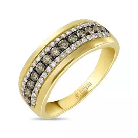 Золотое кольцо c бриллиантами