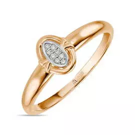 Золотое кольцо c бриллиантами