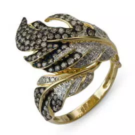 Золотое кольцо c бриллиантами