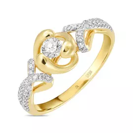 Золотое Кольцо c бриллиантами