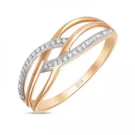 Золотое кольцо c бриллиантами