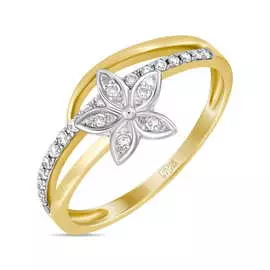 Золотое кольцо c бриллиантами