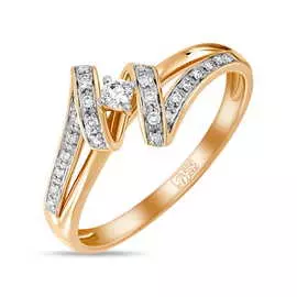 Золотое Кольцо c бриллиантами