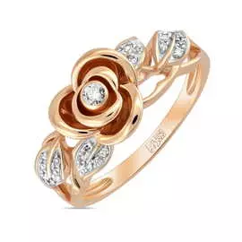 Золотое кольцо c бриллиантами