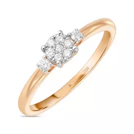 Золотое кольцо c бриллиантами