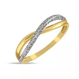 Золотое кольцо c бриллиантами