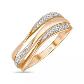 Золотое кольцо c бриллиантами