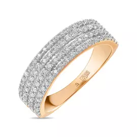 Золотое кольцо c бриллиантами