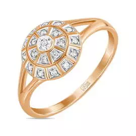 Золотое кольцо c бриллиантами