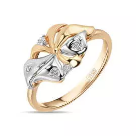 Золотое кольцо c бриллиантами