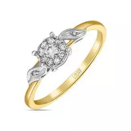 Золотое кольцо c бриллиантами