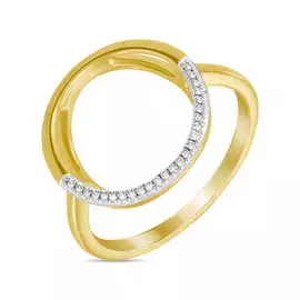 Золотое кольцо c бриллиантами