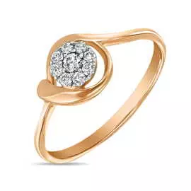 Золотое кольцо c бриллиантами