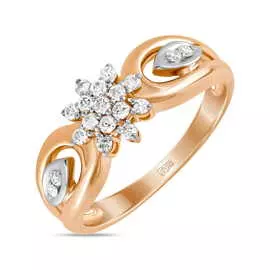 Золотое кольцо c бриллиантами