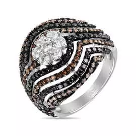 Золотое кольцо c бриллиантами