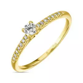 Золотое кольцо c бриллиантами