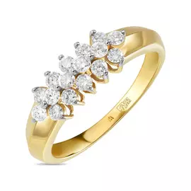 Золотое кольцо c бриллиантами