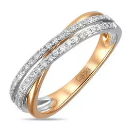 Золотое кольцо c бриллиантами