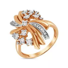 Золотое кольцо c бриллиантами